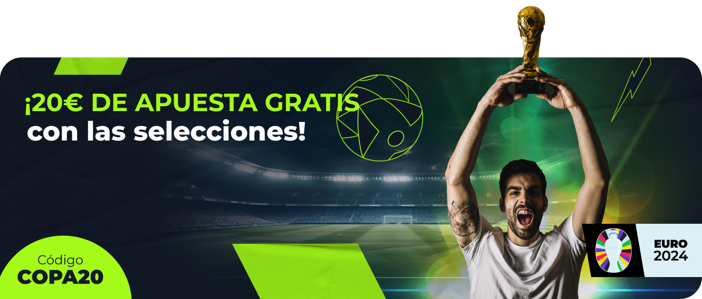 Consigue 20€ de Apuesta Gratis