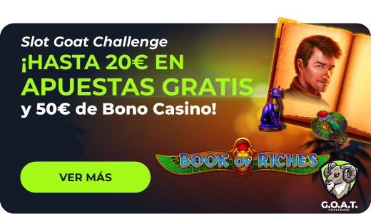 https://www.yosports.es/promociones/slot-goat-challenge-book-of-riches